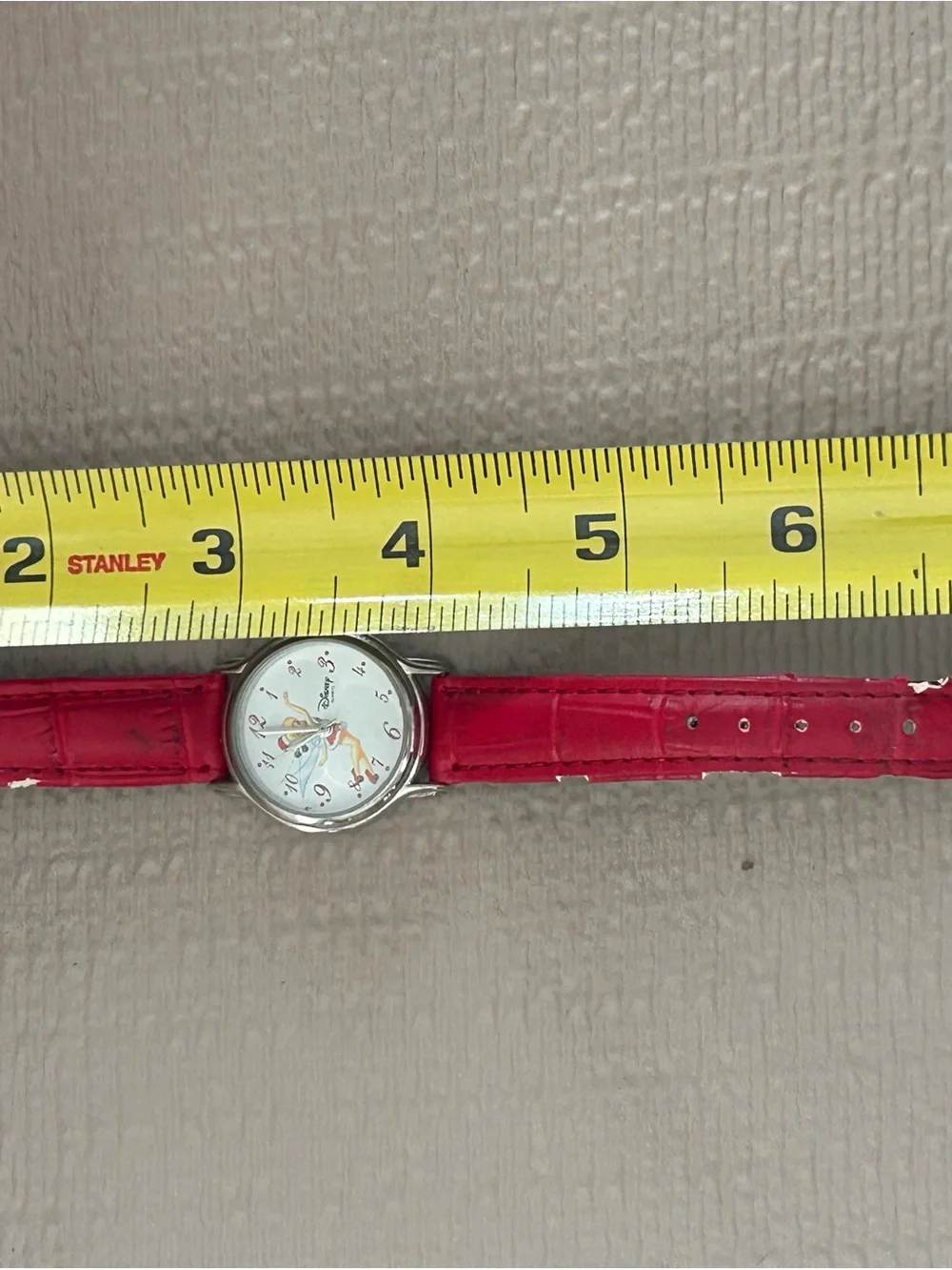 Disney Women’s Red-Strap Wristwatch